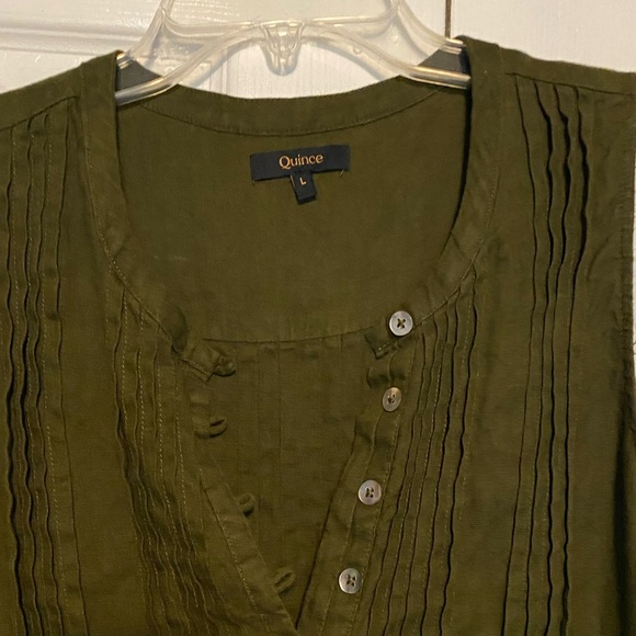 100% European Linen Sleeveless Swing Dress - Picture 6 of 8